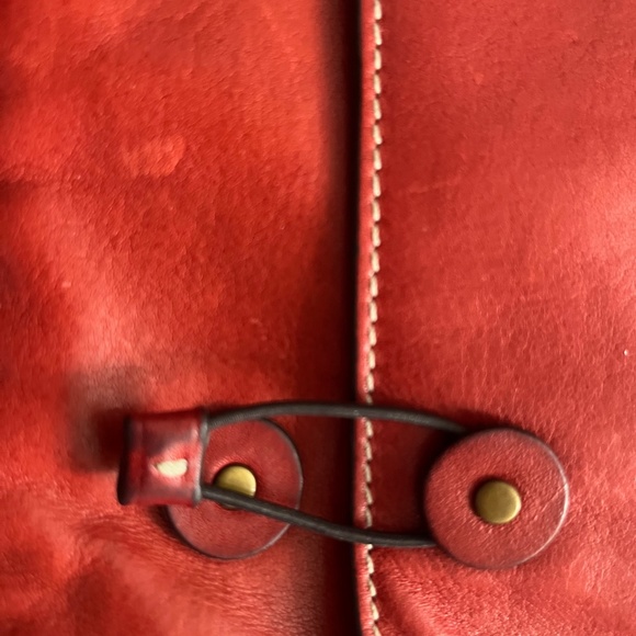 Coach Red Leather Clutch - Picture 5 of 9